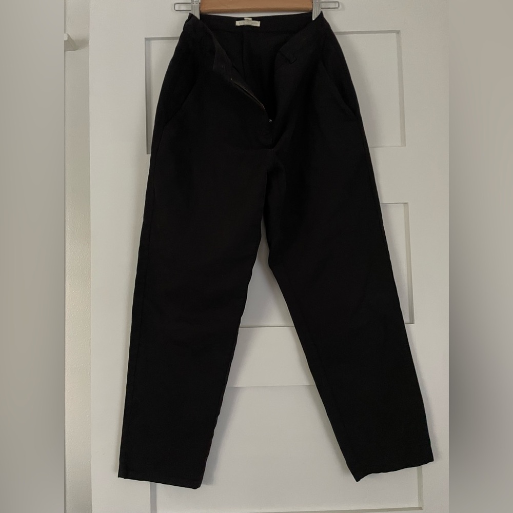 Eileen Fisher Cotton/hemp ankle pants Black size 2